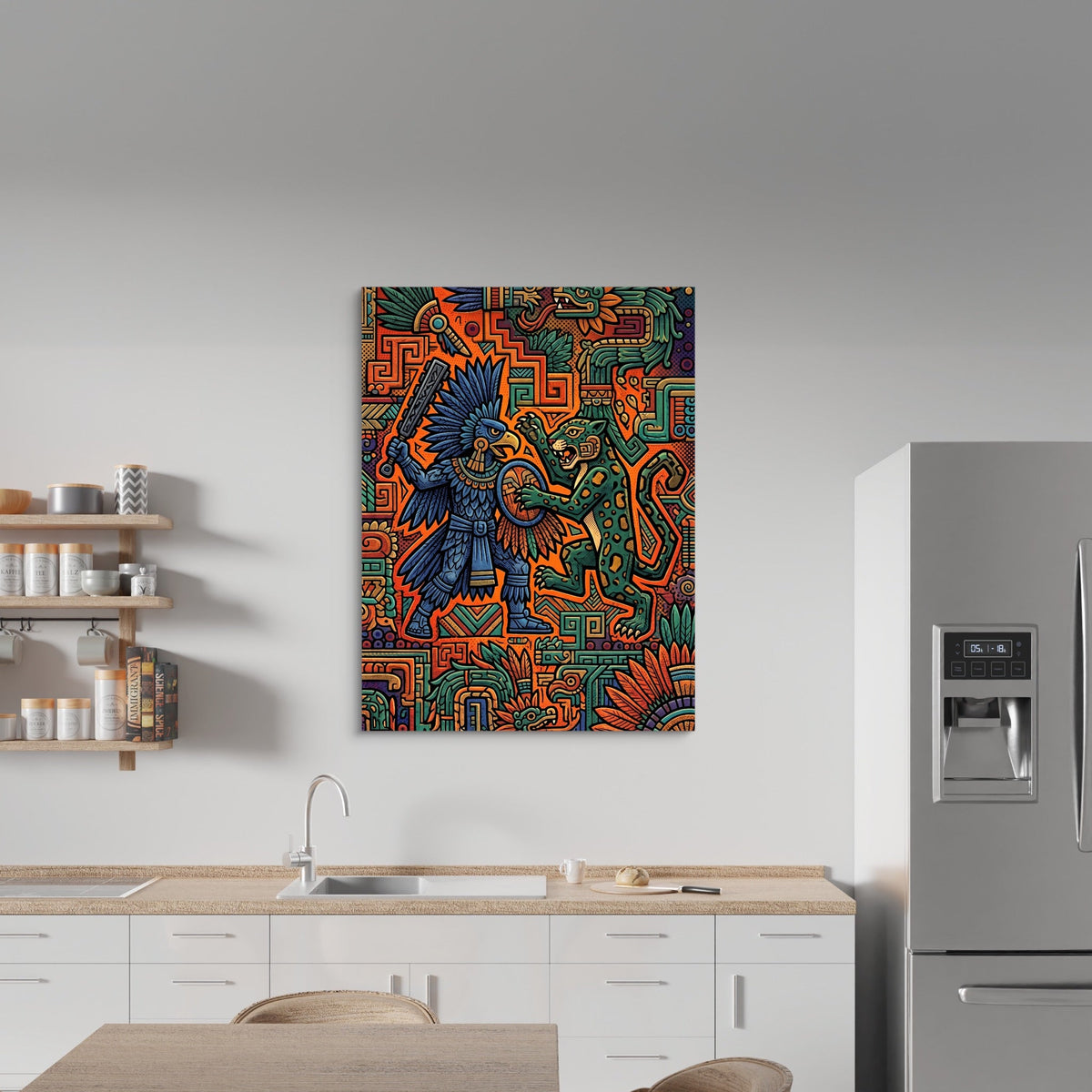 Eagle Warrior Clash - Luxury Wall Art