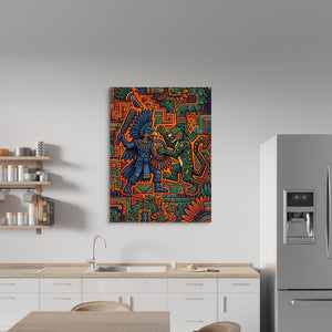 Eagle Warrior Clash - Luxury Wall Art