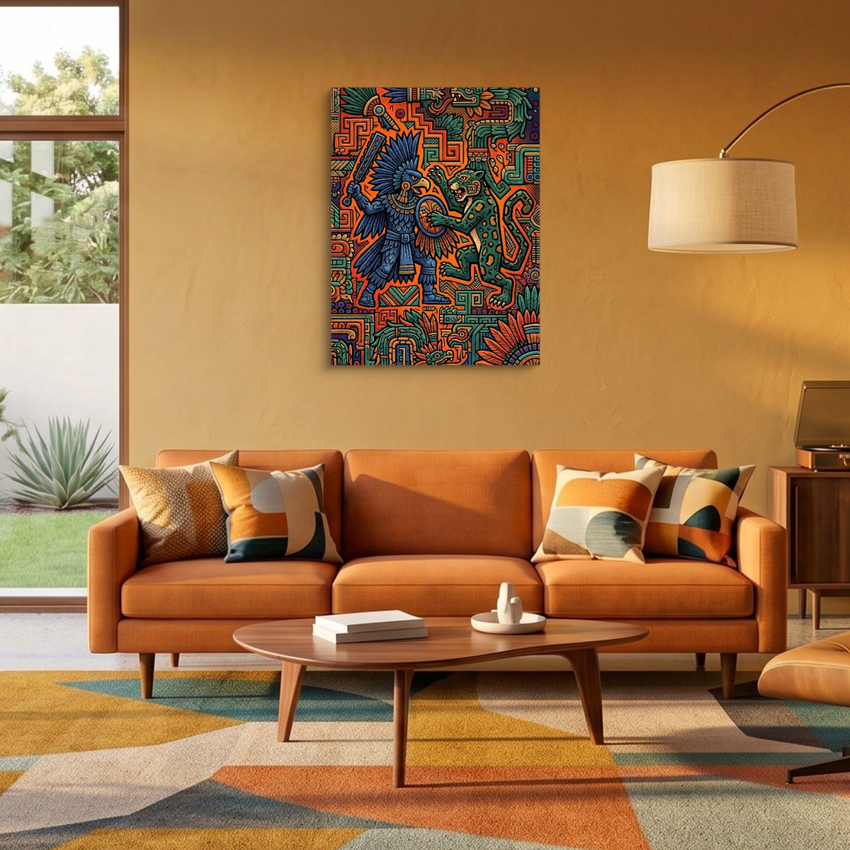 Eagle Warrior Clash - Luxury Wall Art