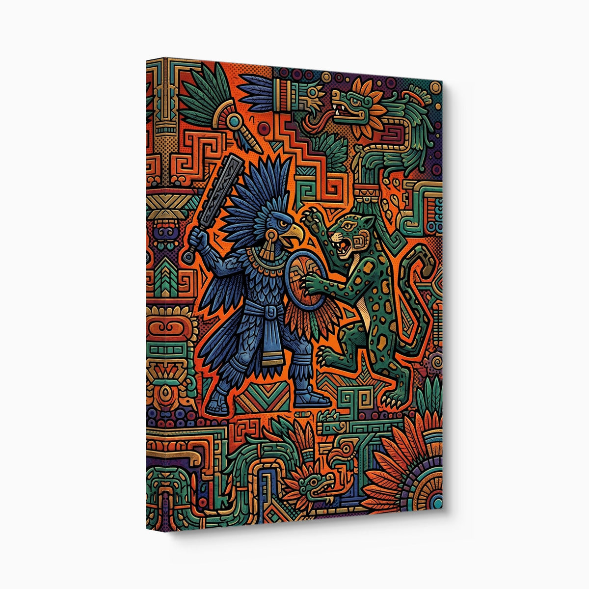 Eagle Warrior Clash - Luxury Wall Art