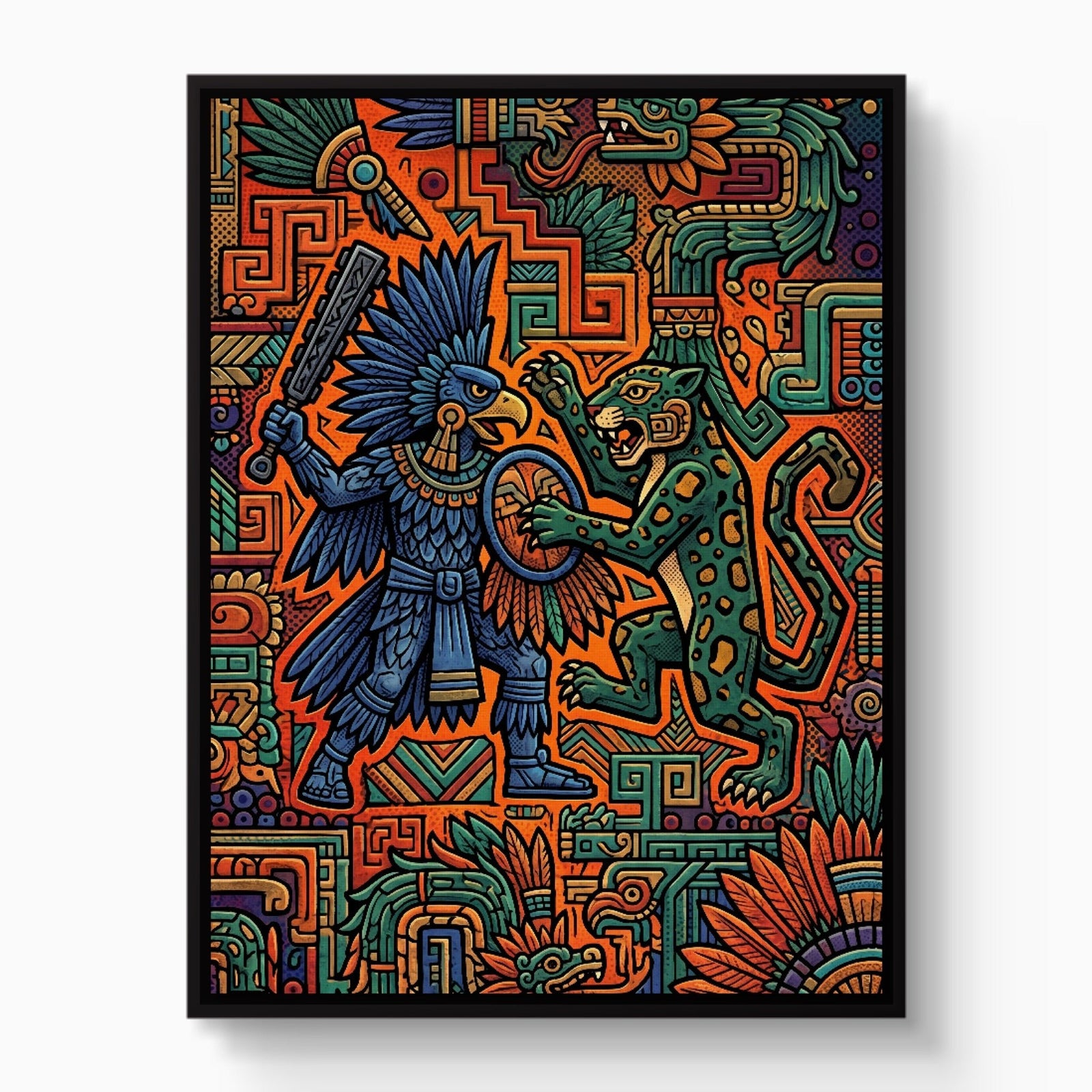 Eagle Warrior Clash - Luxury Wall Art