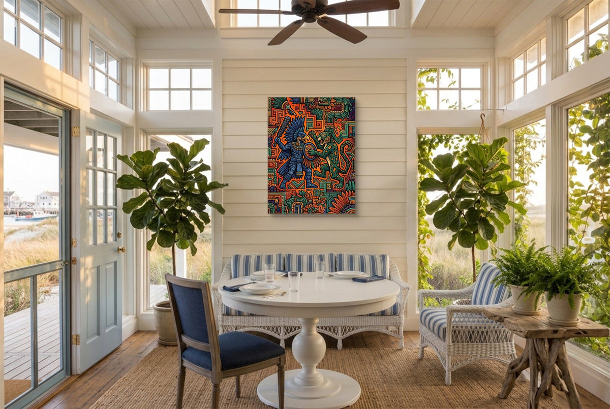Eagle Warrior Clash - Luxury Wall Art