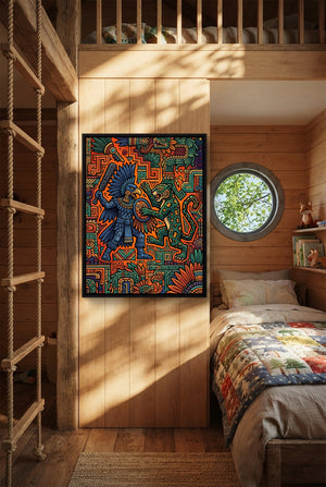 Eagle Warrior Clash — eagle warrior clash p bedroom with loft area 1port framed black