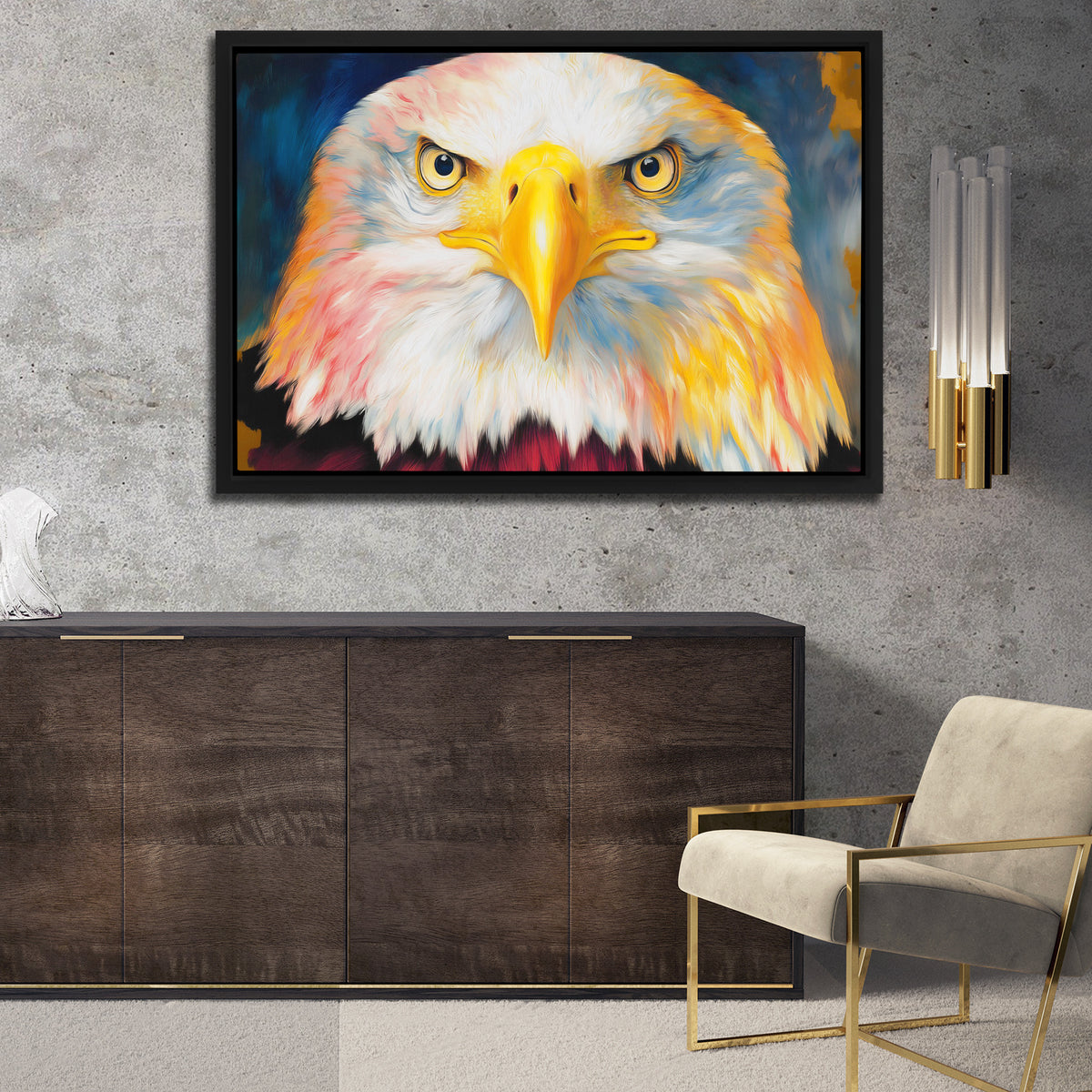 Eagles Amber Dawn - Luxury Wall Art