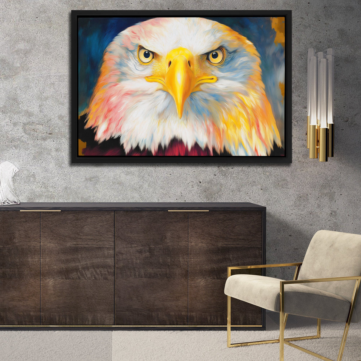 Eagles Amber Dawn - Luxury Wall Art