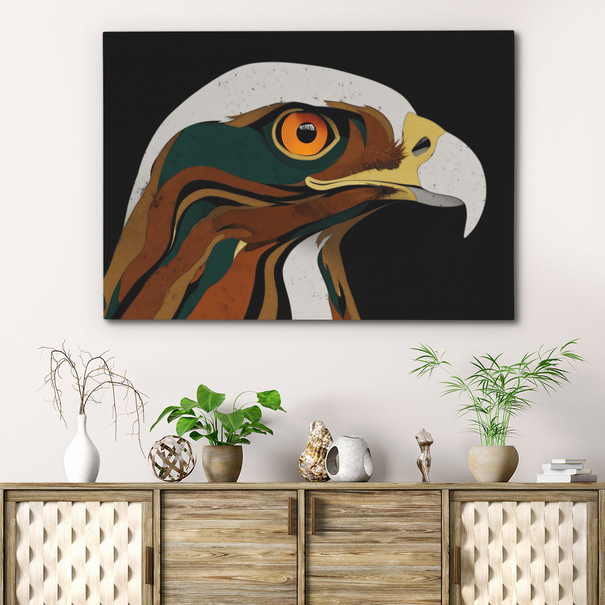 Eagles Amber Eye - Luxury Wall Art