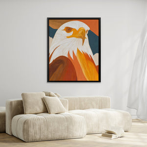 Eagle's Amber Fire - Luxury Wall Art