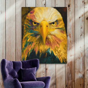 Eagle's Amber Oracle - Luxury Wall Art