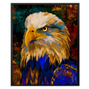 Eagle's Amber Storm - Luxury Wall Art