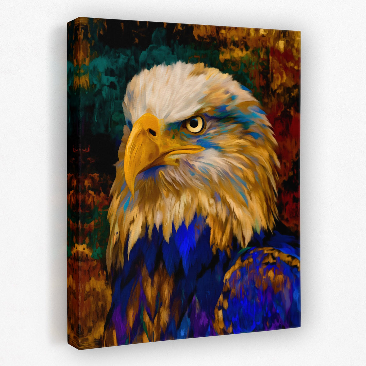 Eagle's Amber Storm - Luxury Wall Art