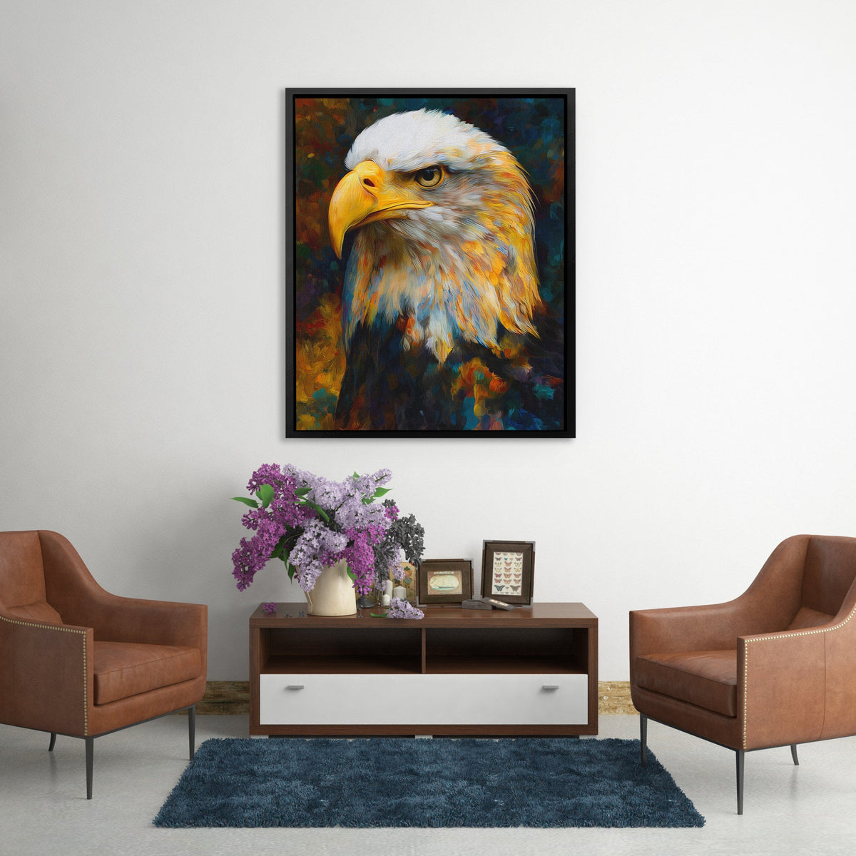 Eagle's Autumn Fire - Luxury Wall Art