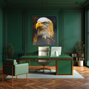 Eagle's Autumn Fire - Luxury Wall Art