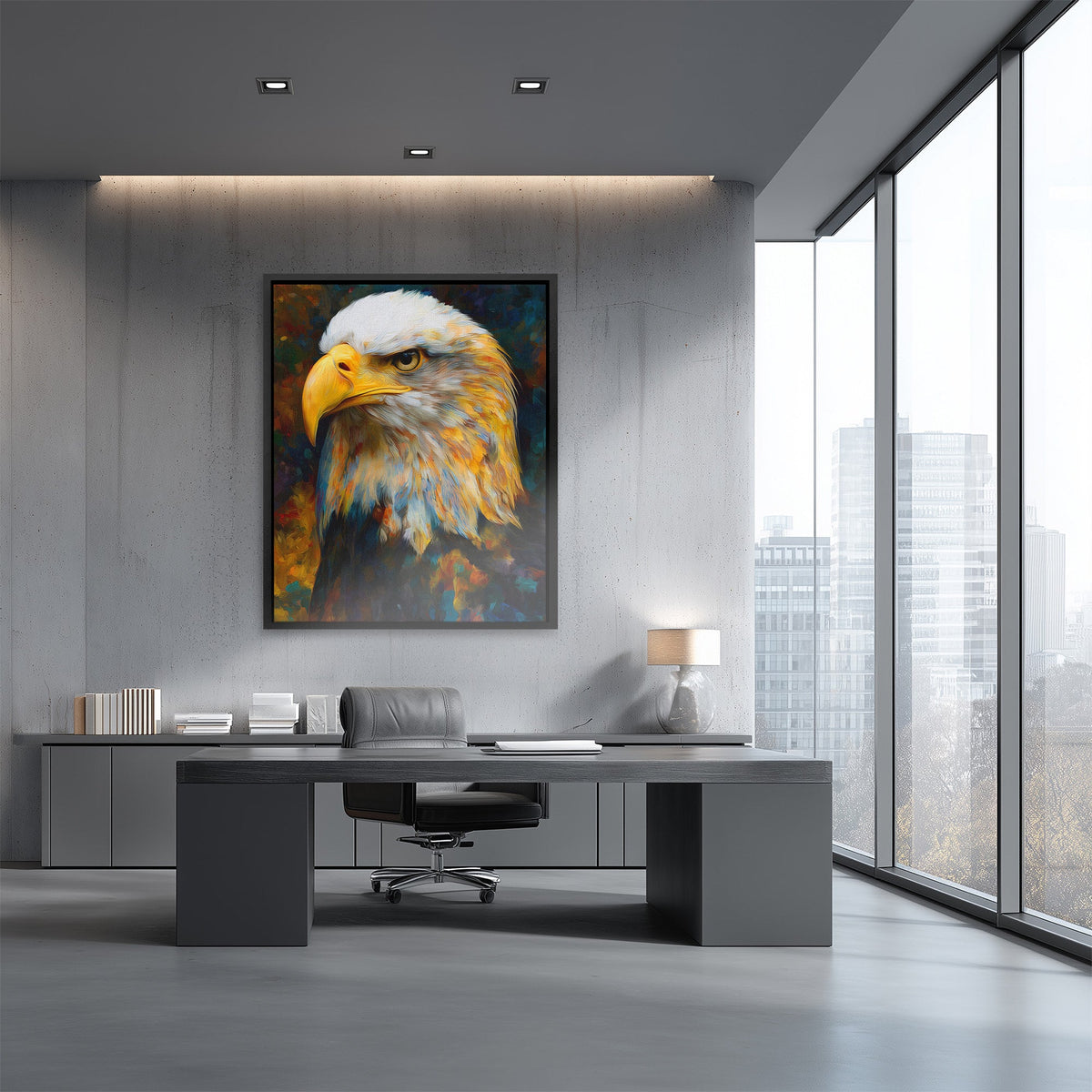 Eagle's Autumn Fire - Luxury Wall Art