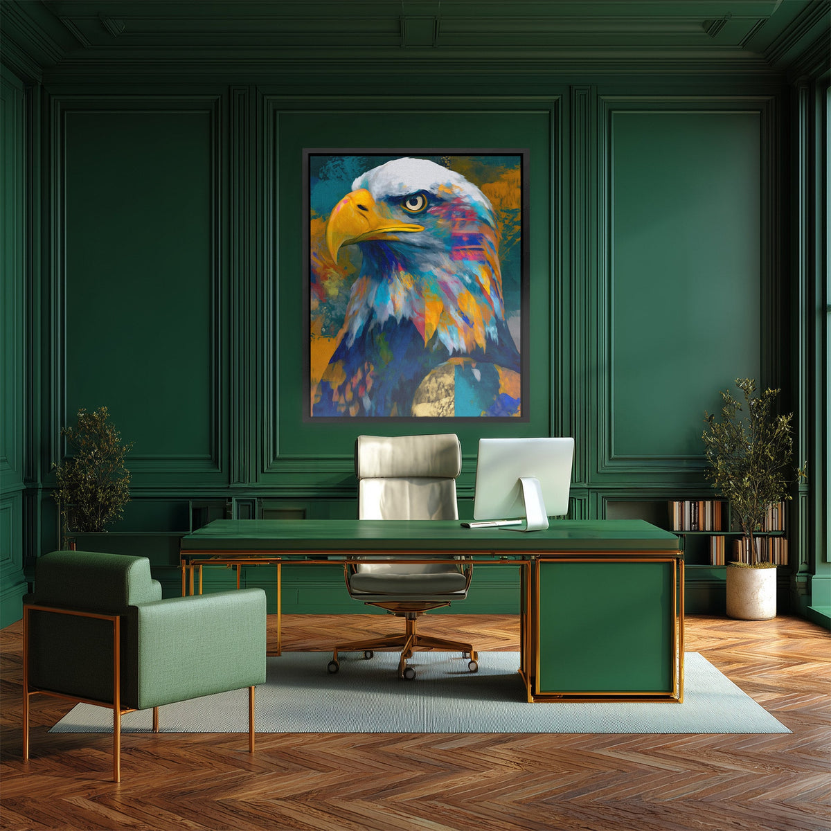 Eagle's Copper Storm - Luxury Wall Art