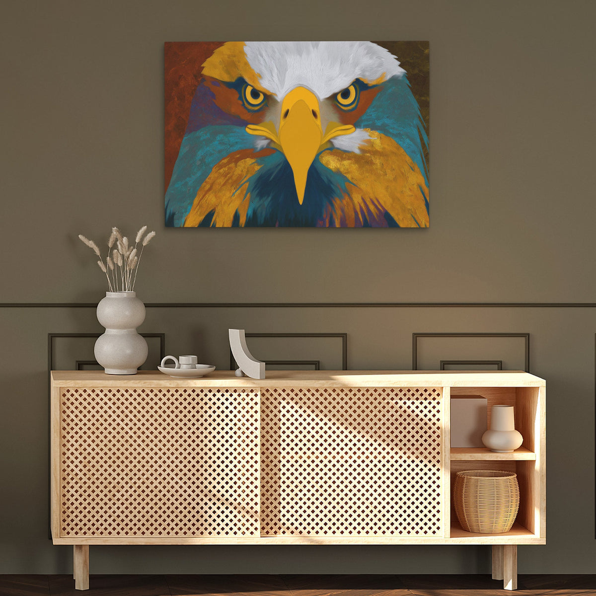 Eagles Electric Storm - Luxury Wall Art