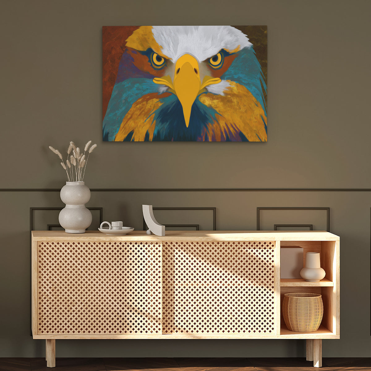 Eagles Electric Storm - Luxury Wall Art