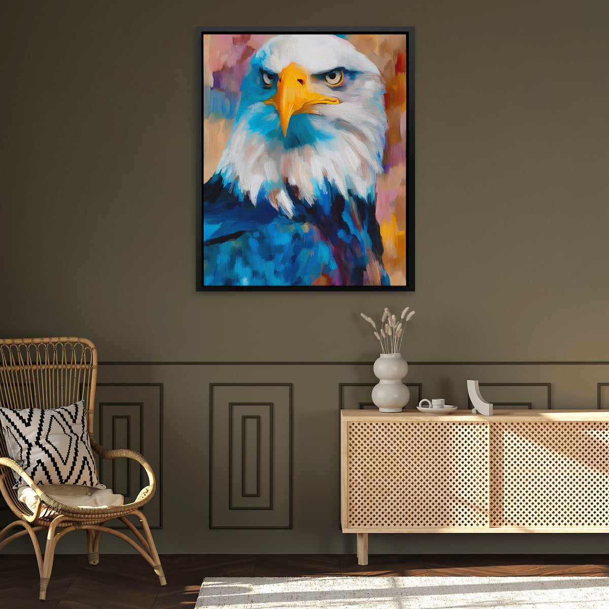 Eagles Electric Storm - Luxury Wall Art