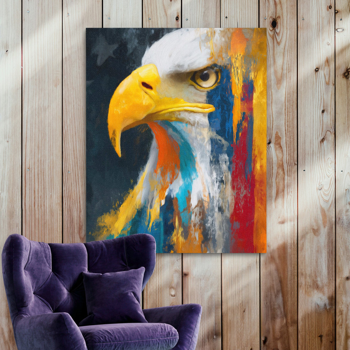 Eagle's Freedom Fire - Luxury Wall Art