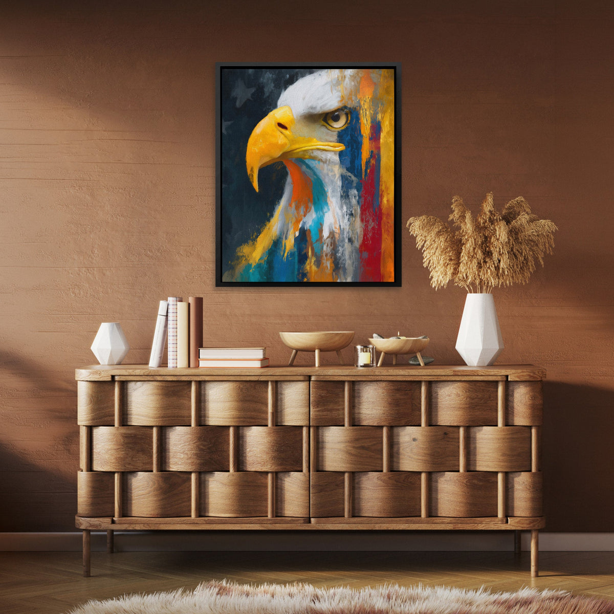 Eagle's Freedom Fire - Luxury Wall Art