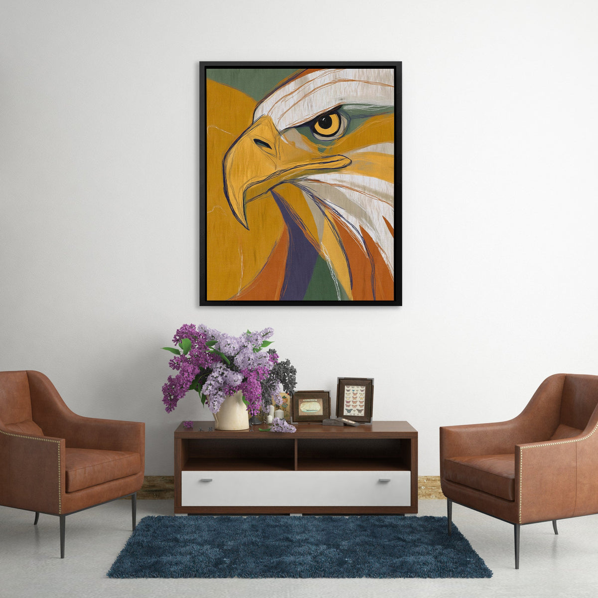 Eagle's Golden Fire - Luxury Wall Art