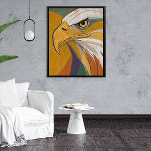 Eagle's Golden Fire - Luxury Wall Art