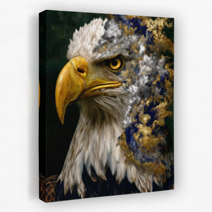 Eagle's Golden Thunder - Luxury Wall Art
