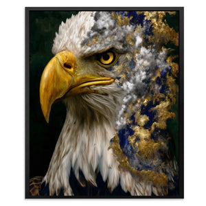 Eagle's Golden Thunder - Luxury Wall Art