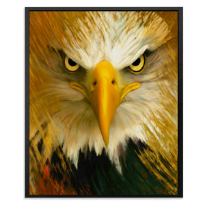 Eagle's Lightning Strike - Luxury Wall Art