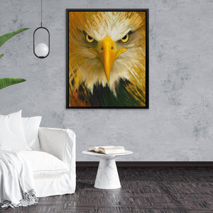 Eagle's Lightning Strike - Luxury Wall Art