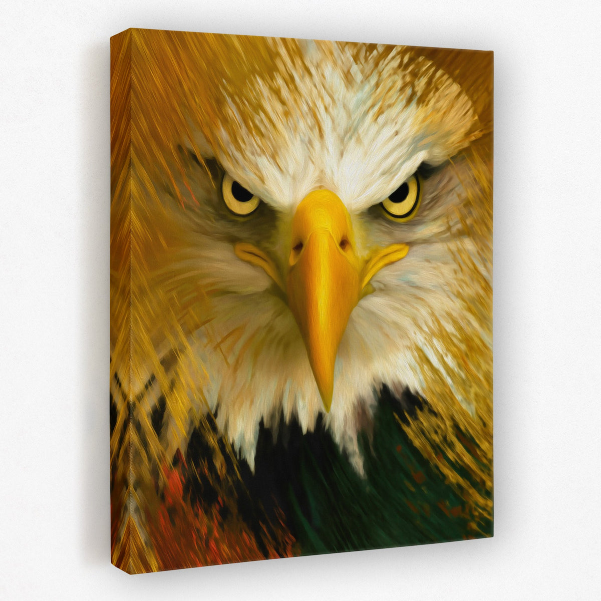 Eagle's Lightning Strike - Luxury Wall Art