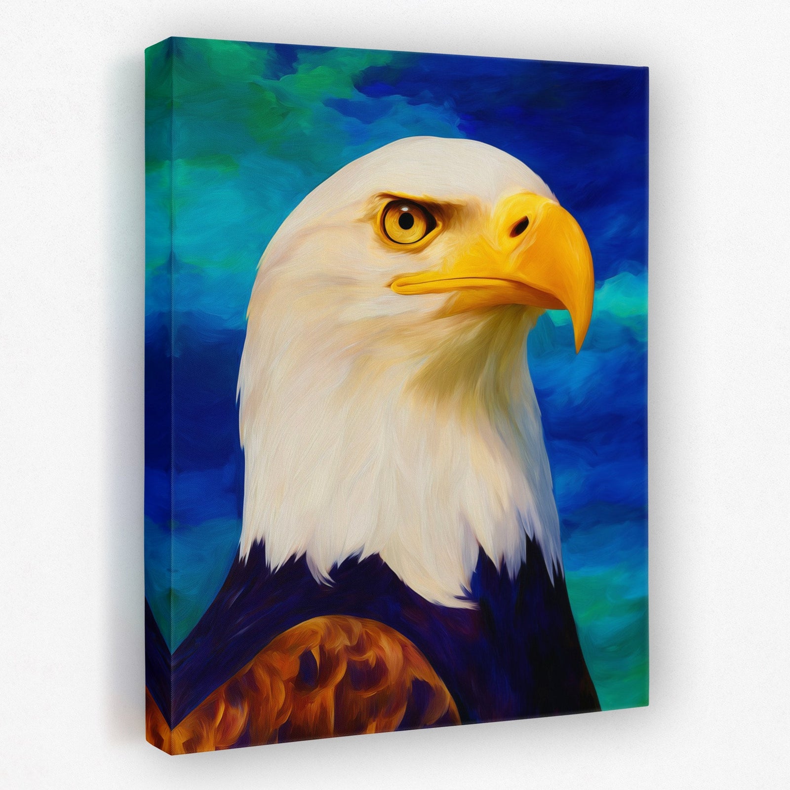 Eagle's Piercing Dawn - Luxury Wall Art