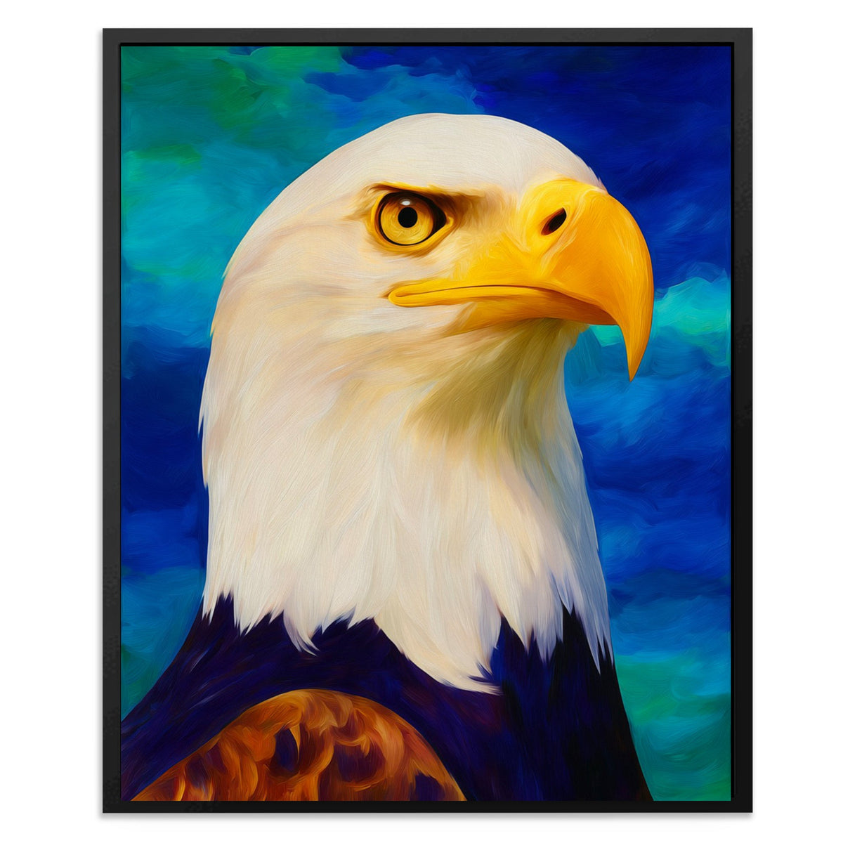 Eagle's Piercing Dawn - Luxury Wall Art