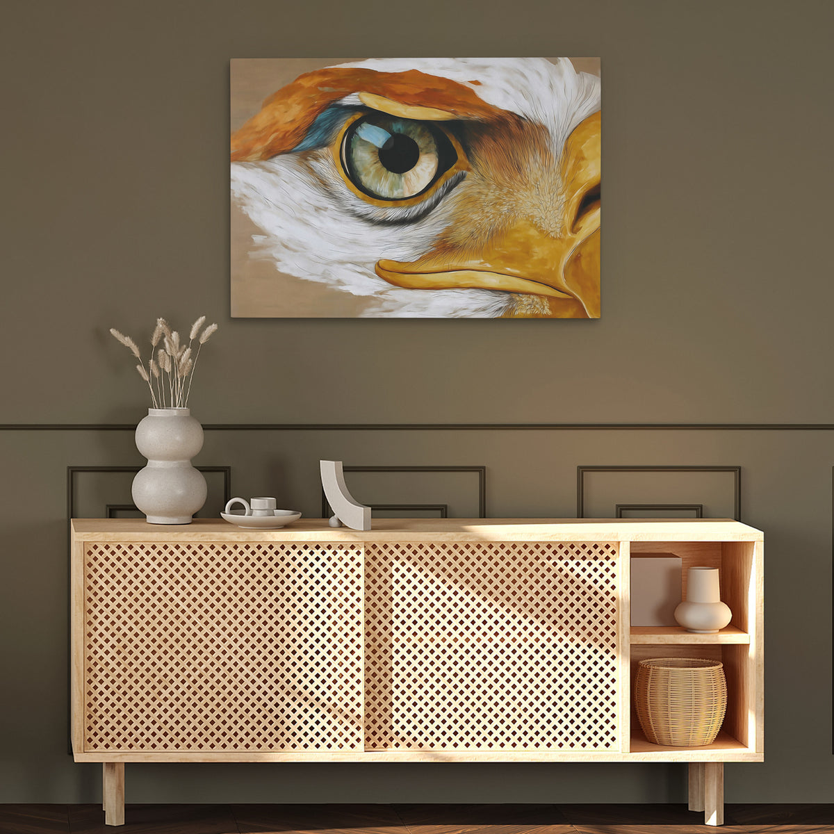 Eagle's Piercing Dawn - Luxury Wall Art