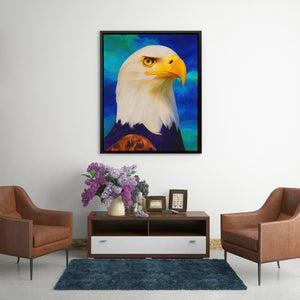 Eagle's Piercing Dawn - Luxury Wall Art