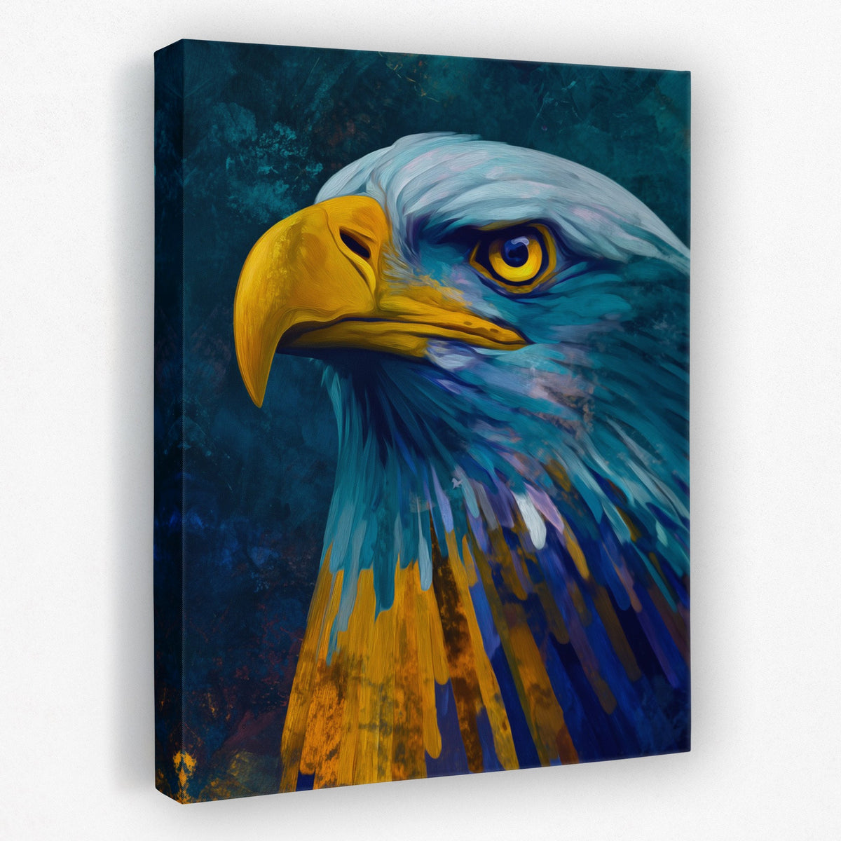 Eagle's Teal Thunder - Luxury Wall Art