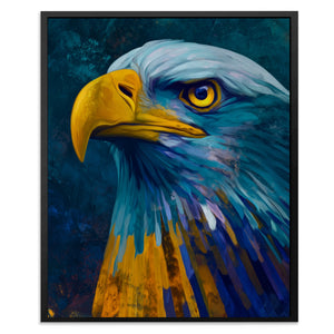 Eagle's Teal Thunder - Luxury Wall Art