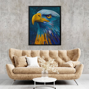 Eagle's Teal Thunder - Luxury Wall Art