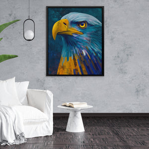Eagle's Teal Thunder - Luxury Wall Art