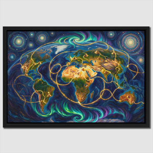 Earth Cosmic Lay Lines — Earth Cosmic Lay Lines Close Up Landscape 1