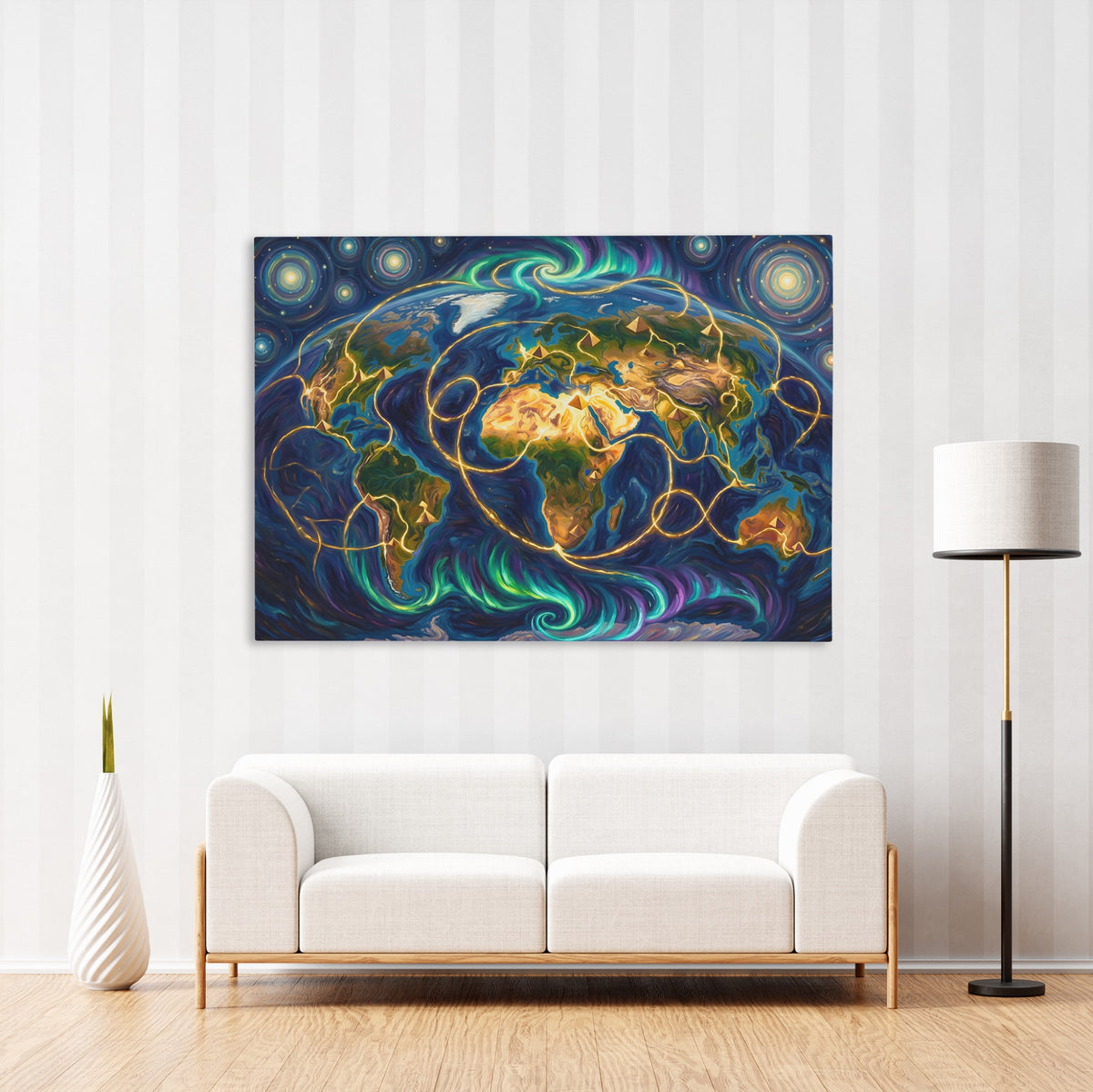 Earth Cosmic Lay Lines — Earth Cosmic Lay Lines New   Striped Wall Luxe 113