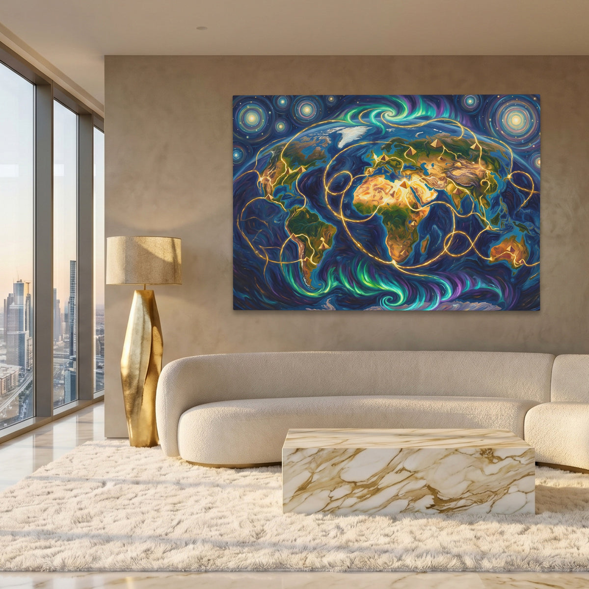 Earth Cosmic Lay Lines — Earth Cosmic Lay Lines White Gold Lux Land 177