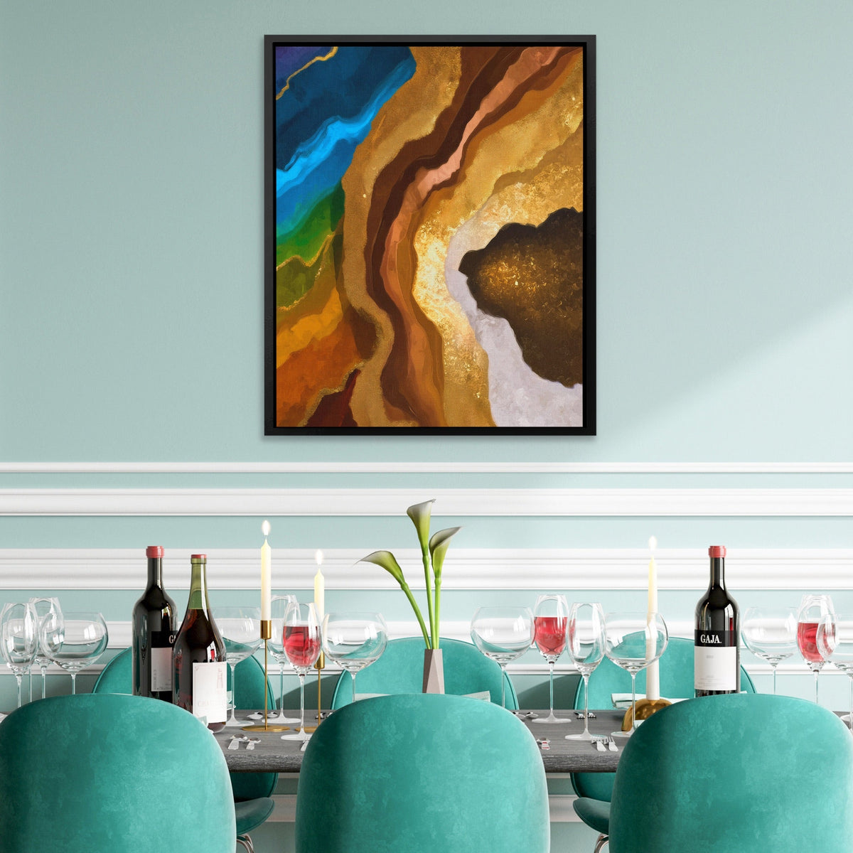 Earth Strata Abstract - Luxury Wall Art