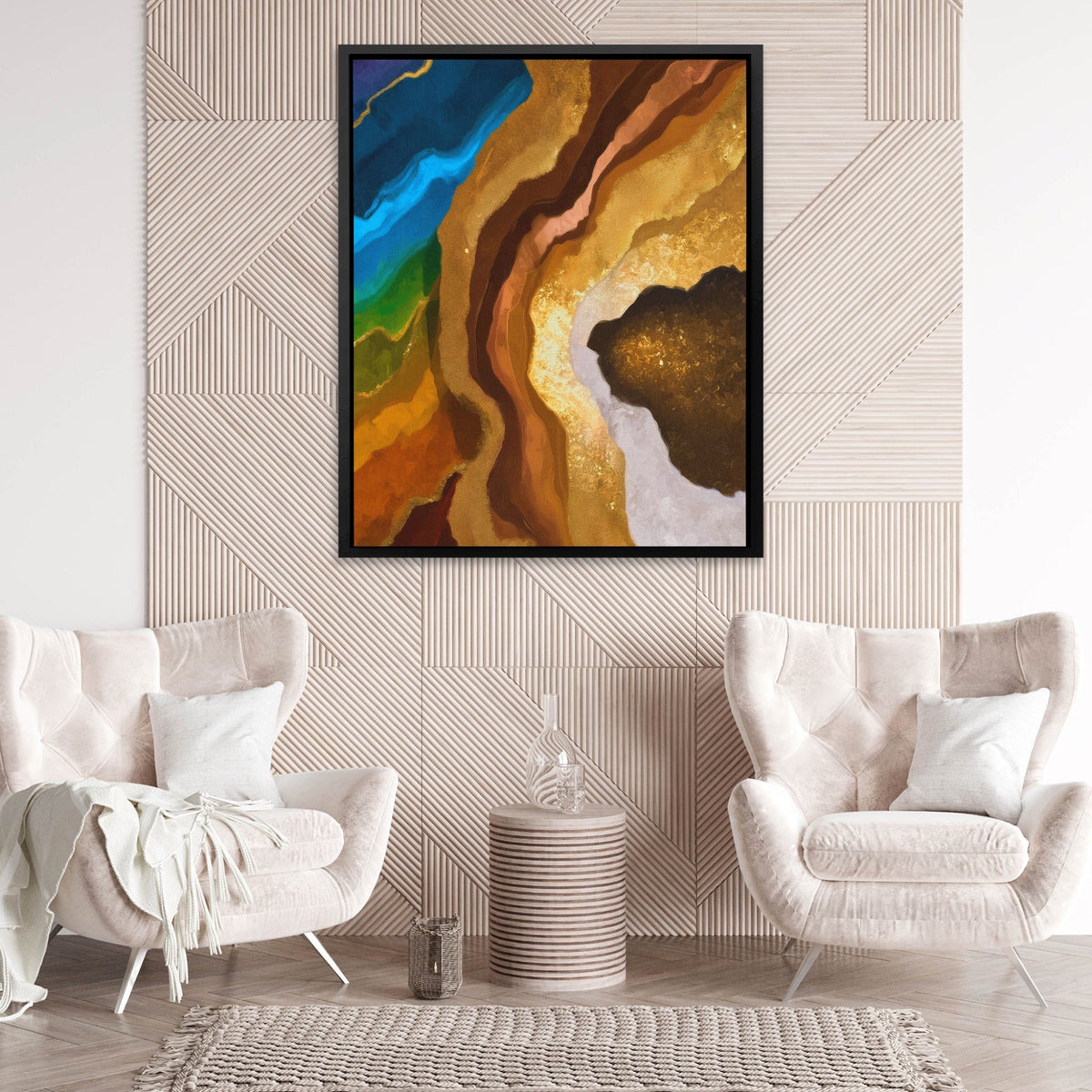Earth Strata Abstract - Luxury Wall Art