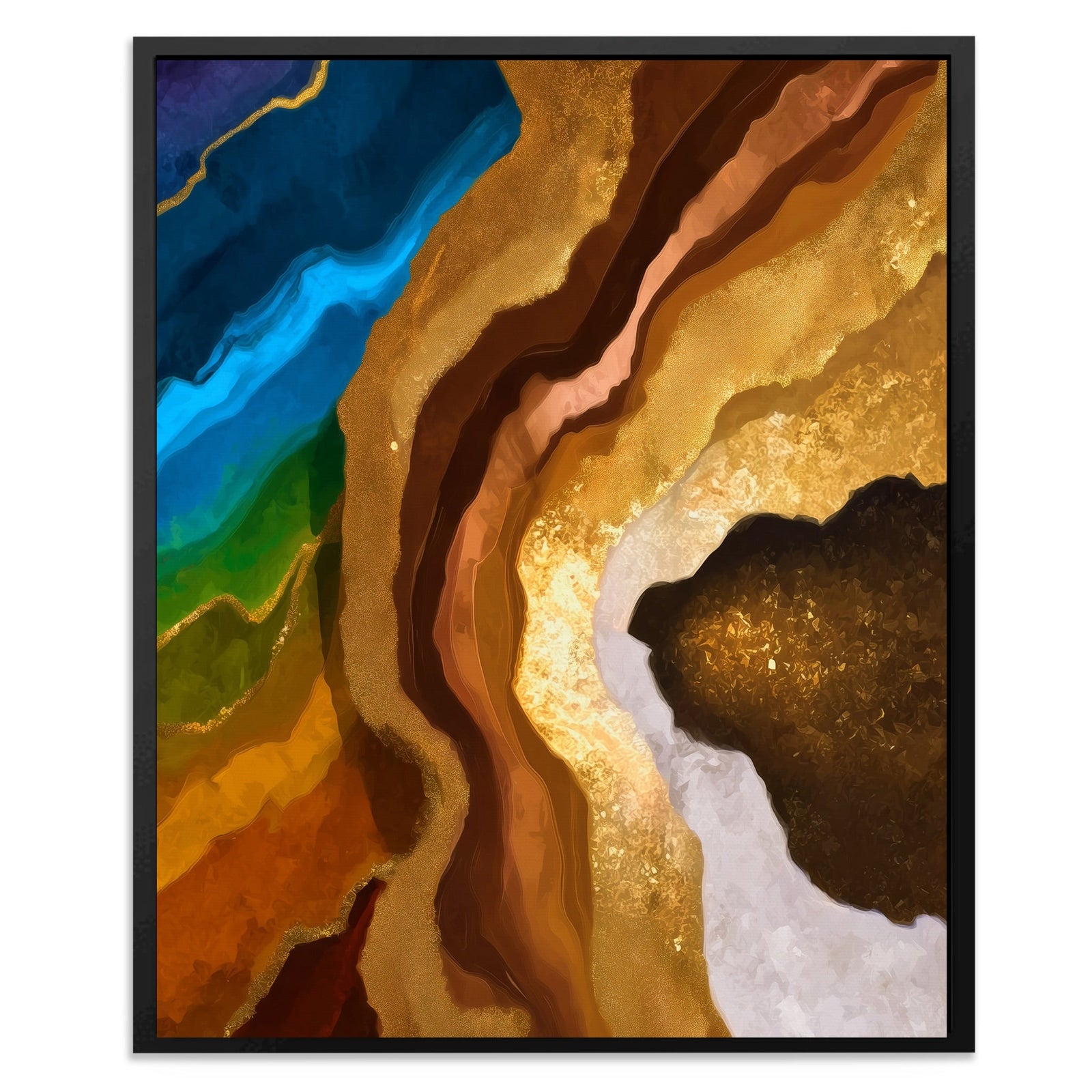 Earth Strata Abstract - Luxury Wall Art