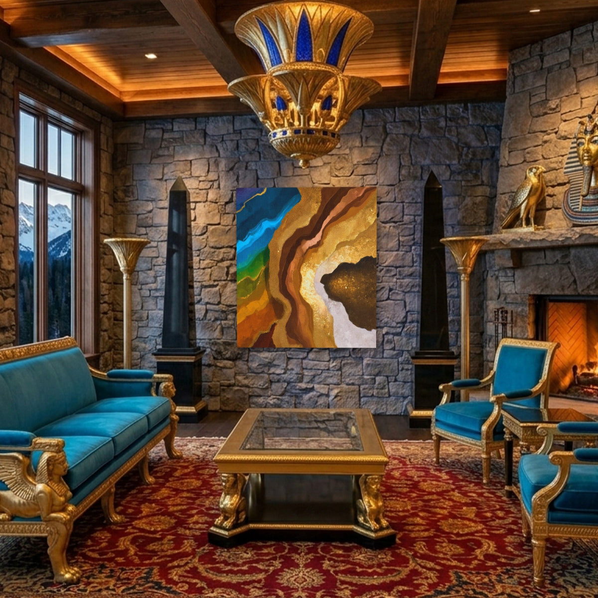 Earth Strata Abstract - Luxury Wall Art