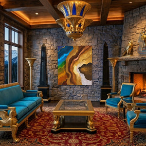 Earth Strata Abstract - Luxury Wall Art
