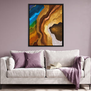 Earth Strata Abstract - Luxury Wall Art