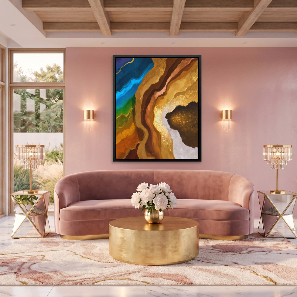 Earth Strata Abstract - Luxury Wall Art