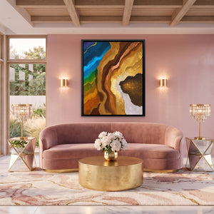 Earth Strata Abstract - Luxury Wall Art