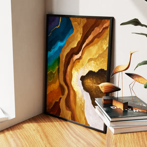 Earth Strata Abstract - Luxury Wall Art